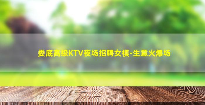 娄底高级KTV夜场招聘女模-生意火爆场