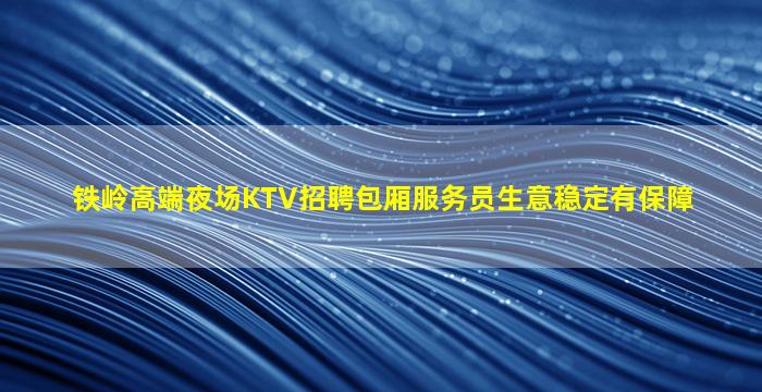 铁岭高端夜场KTV招聘包厢服务员生意稳定有保障